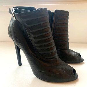 Alexander Mcqueen open toe ankle heel boots/ Bootie